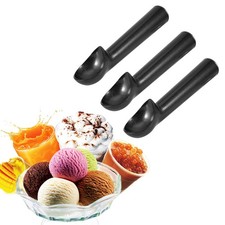 &cedil;Hot (black)03 Metal Scooper Ice Cream Scoop Anti-feeze Spoon Trigger Portable