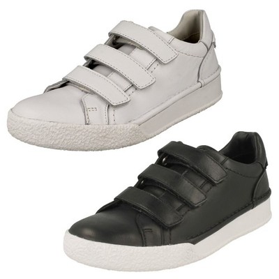 Damen Clarks CraftCup Riemen Klettverschluss Turnschuhe