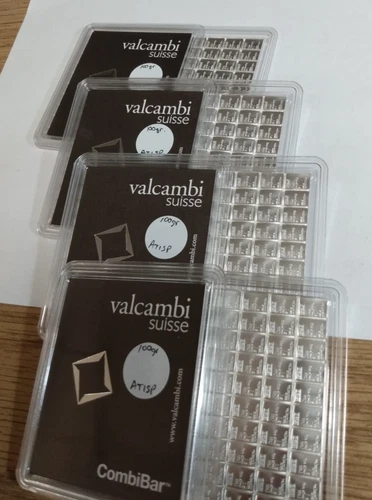 100 x 1-Gram SILVER  999 PURE Valcambi Combibar Swiss Bullion