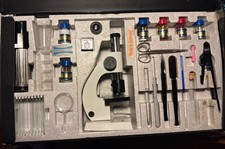 Eschenbach Experimentierkoffer Schüler Mikroskopset mit umfangreichem Zubehör