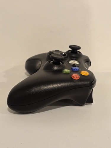 Microsoft Xbox 360 Wireless Controller Black Model 1403 Works OEM Official - Afbeelding 2 van 7