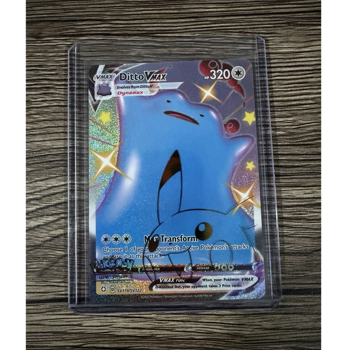 ditto vmax pokemon card value Ditto VMAX SV119/SV122 Shining Fates: Shiny Vault for sale