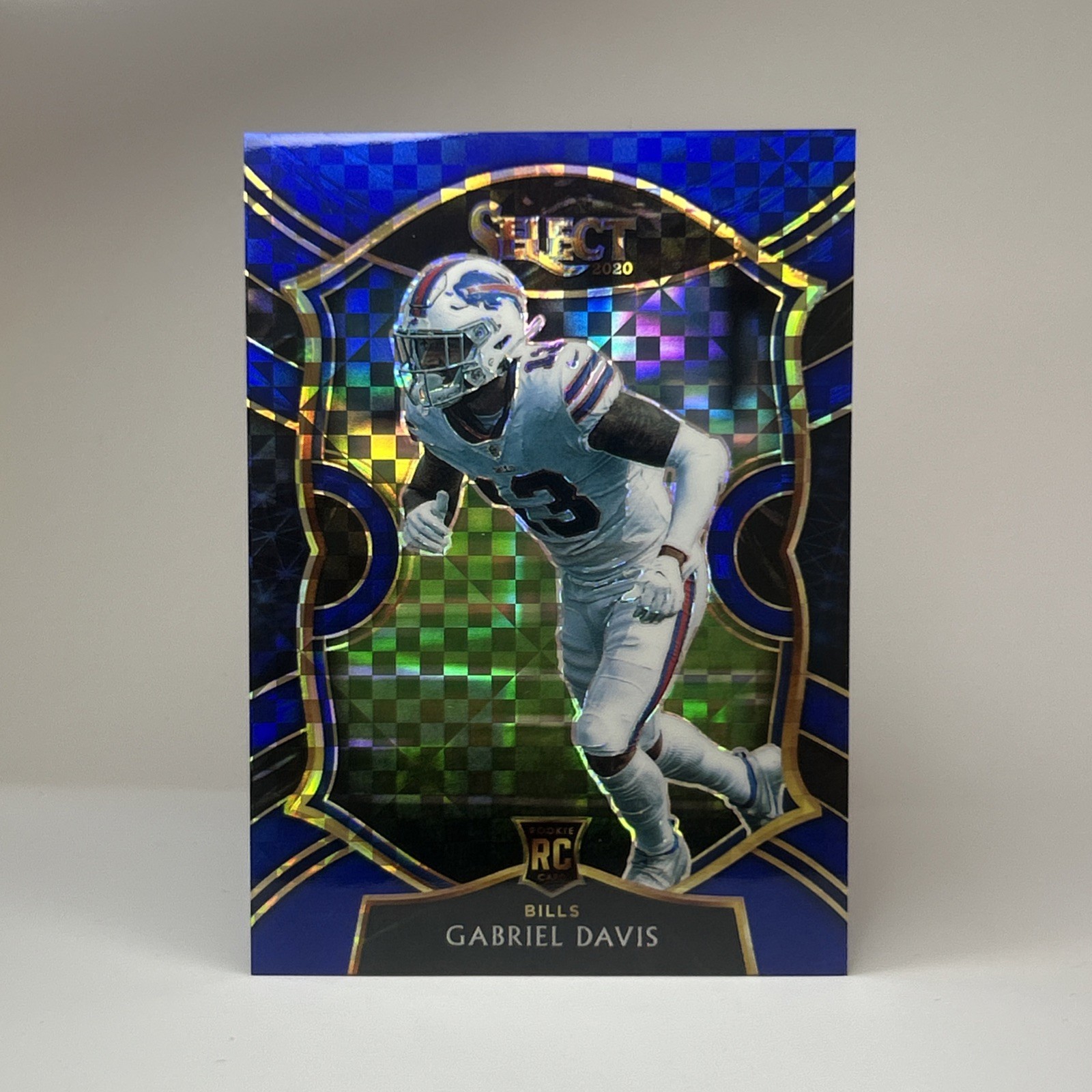 2020 Panini Select Concourse Blue Prizm /175 Gabriel Davis #82 Rookie RC B Bills