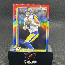 Topps Chrome 2025 Matthew Stafford #169 Red White Blue Parallel MVP
