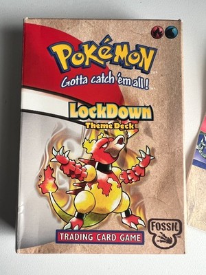 Pokémon TCG Fossil LockDown Theme Deck BOX ONLY + Rulebook + Card List