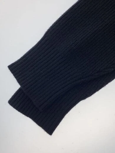 abito camicia sacai collo alto maglia docking plissettato 2 cotone nero SCW 044