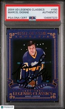 Marcel DionneePSA Auto Authentic 2004-05 Upper Deck Legends Classics