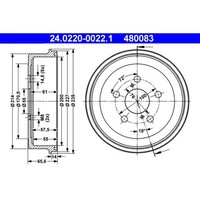 Bremstrommel ATE 24.0220-0022.1 (2 Stk.)
