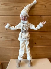 RAZ Imports 19” Posable Elf Cream White Silver Read Description (7)