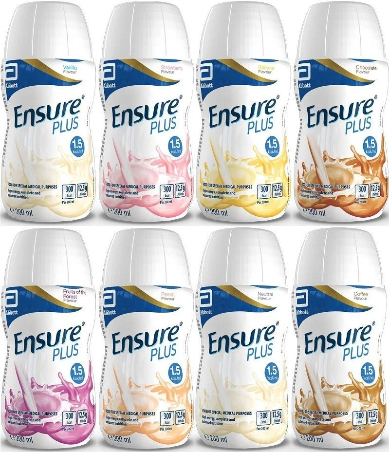 Ensure Plus Milk Based Nutritional Drink Assorted Flavours 200ml x 12