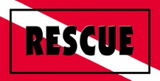 Scuba Flag Rescue Diver Decal Bumper Sticker Personalize Any Name-Text Diving 6"
