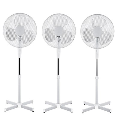 Neu 3 x 16'' 3-Gang Sockel oszillierend Boden stehend ausziehbar Home Office