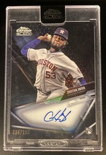 Christian Javier 2021 Topps Chrome Black Base Rookie Autograph /150