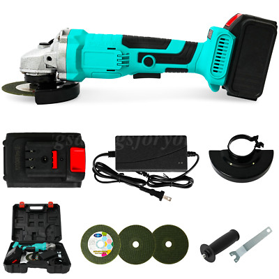 Cordless Angle Grinder Kit 21V With Battery Grinders Brushless Metal Grinder