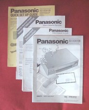 Panasonic Video Cassette Recorder VCR NV-HD610B Operating Instructions/Guide 