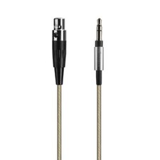 MINI XLR OFC Silver Cable For Pioneer HDJ-2000 HDJ-2000MK   H118 H128 3.5mm