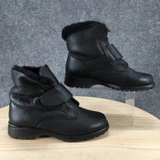 Toe Warmers Boots Womens 9 Wide Michigan 2 Snow Black Fur Lined Ankle Top T18596