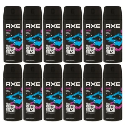 Axe Marine 12 x 150 ml Deospray Deodorant Deo Spray Deodorant Spray Deo neues De