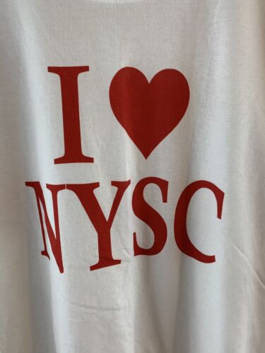 I Love NYSC Women’s Short Sleeve T-Shirt, Size 4X “ I ❤️ NYSC”. Fast Shipping! - Picture 2 of 6