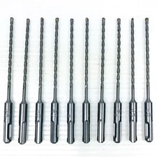 Hammer Drill Bit 5/32x6 SDS Plus 10-pk Carbide Tip Concrete Masonry 3.5" LOC