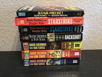 Lot 7 DAVID SHERMAN DAN CRAGG STARFIST SERIES 1, 4,5, + Starstrike Douglas Niles