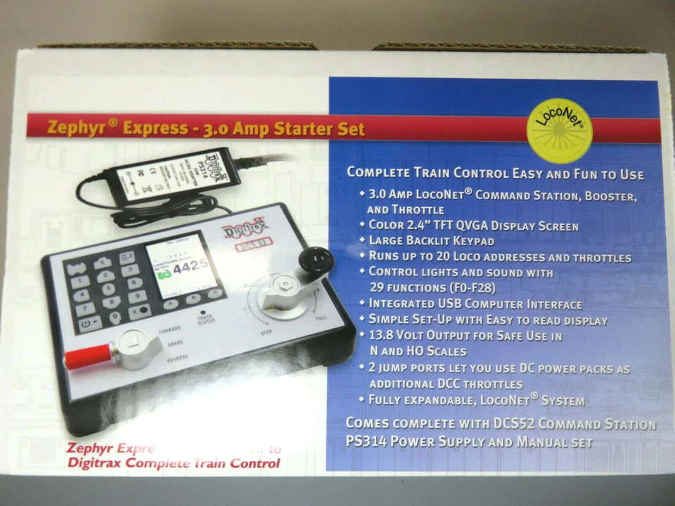 Digitrax ZEPE DCS52 Zephyr Express DCC 3 AMP Starter Set NIB - Image 4 of 4