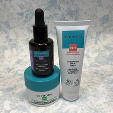 SEPHORA Essentials Mini Hair Set Hair Serum, Scalp Scrub Hair Mask - New