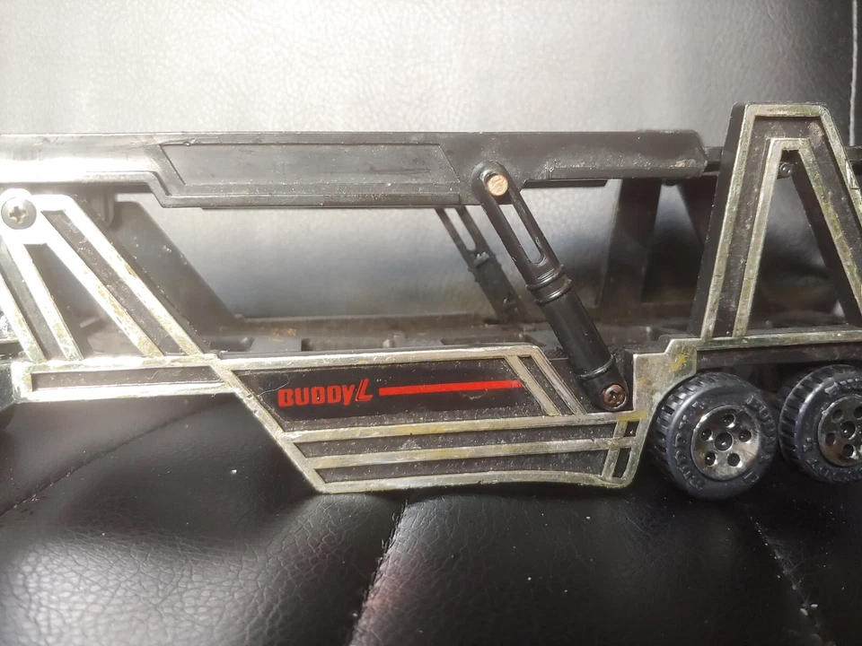 1989 Buddy L Car Hauler - Peterbilt Cab and Trailer Attachment - Imagem 4 de 4