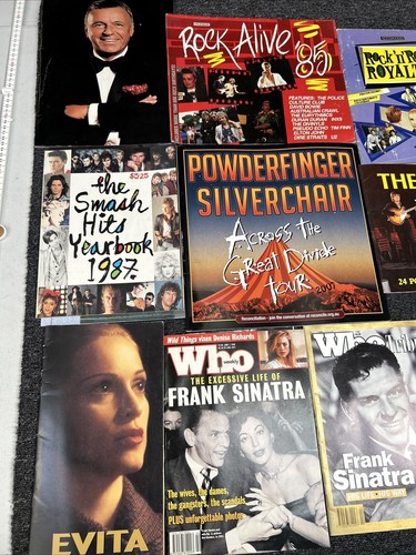 Bulk Lot Vintage Music Collectable Book Bundle Frank Sinatra Silverchair Beatles - Picture 2 of 11