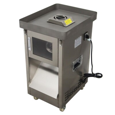 110V Meat Grinder with 8mm Plate & Wheels 300kg/h Stainless Steel 2200W