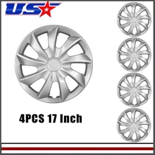 4Pcs/Set 17Inch Universal Wheel Rim Cover Hubcaps Lacquer Caps Trim Rings