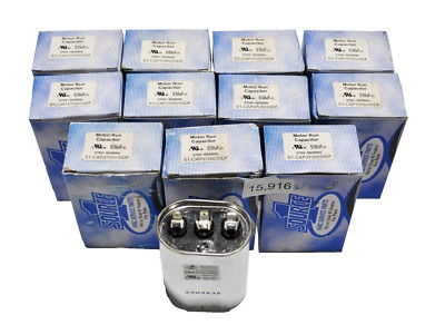 -Lot of 11- Source One CAP3705030DF Oval Capacitor 30/5MFD 370VAC