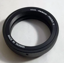 T2 T-Mount Lens to Pentax SLR DSLR PK K Mount Lens Mount Adapter T2-PK 6506