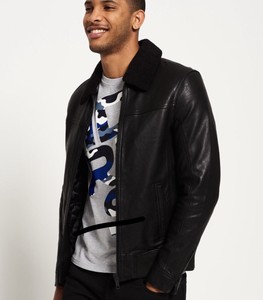 superdry idris leather jacket