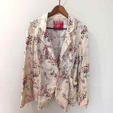 Free People Vintage Cottage Floral Linen Blend Blazer