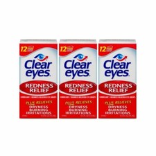 Clear Eyes Redness Relief Eye Drops - 0.5 FL Oz, 3-pack
