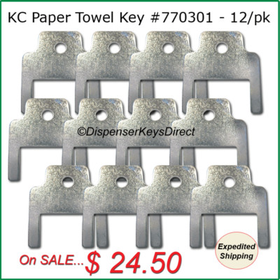 Kimberly Clark #770301 - Paper Towel and Toilet Tissue Dispenser Key - (12/pk.)