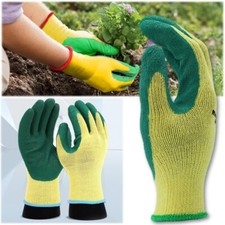 Gardening Gloves | Safety Protective Garden Work Latex Coated Ladies Men
