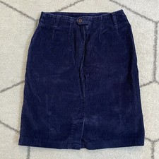 Vintage Eddie Bauer Blue Corduroy Mini Skirt