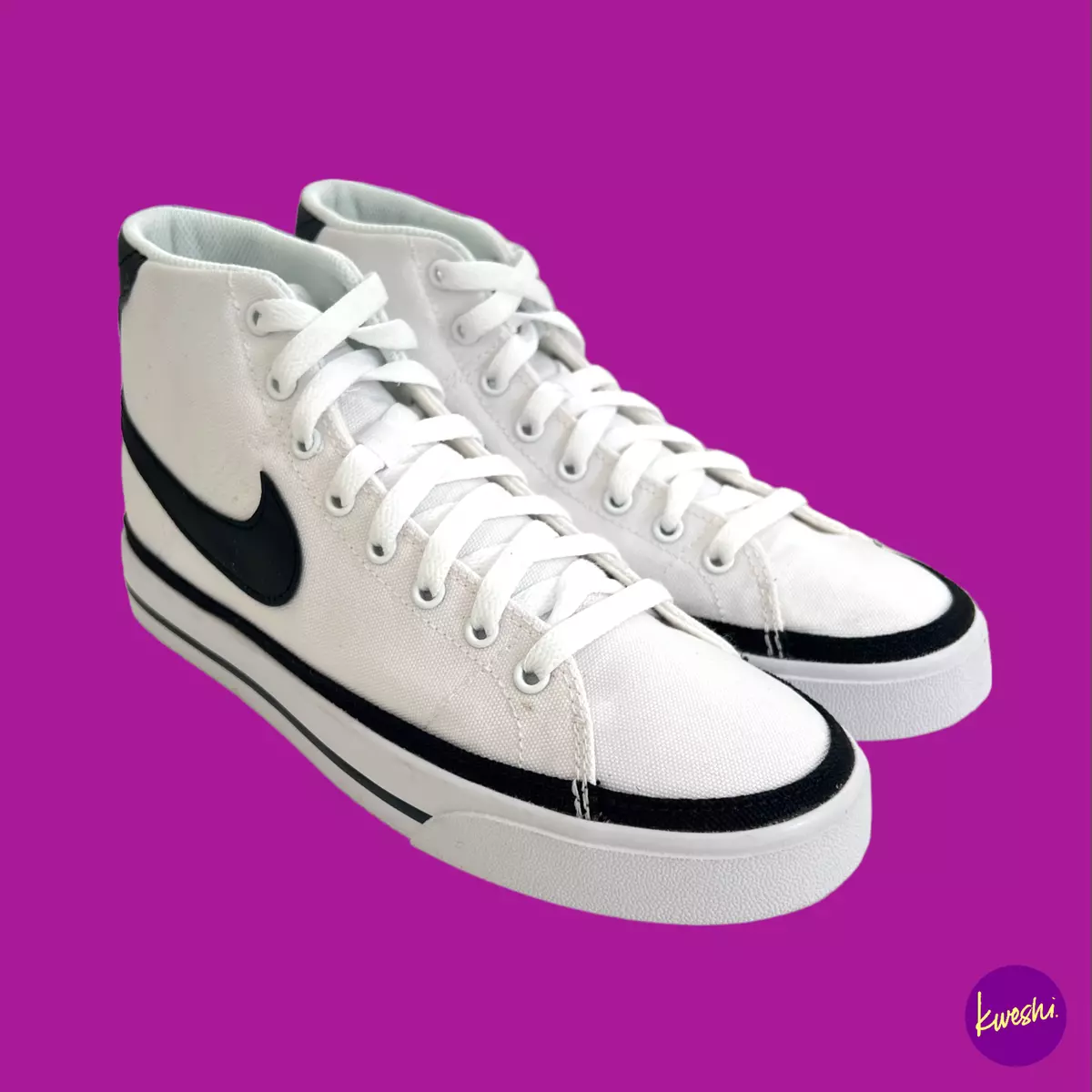 Nike canvas sale high tops
