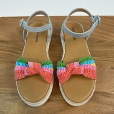 New NWOB Big Kids Steve Madden Jameliaa Woven Slingback Sandals Size 4 Y