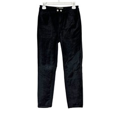 Free People We The Free Sweet Jane Black Velvet Pants Women  s Size 26