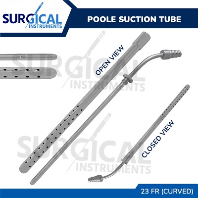 Hospitime Poole Suction Tube, Curved 8mm