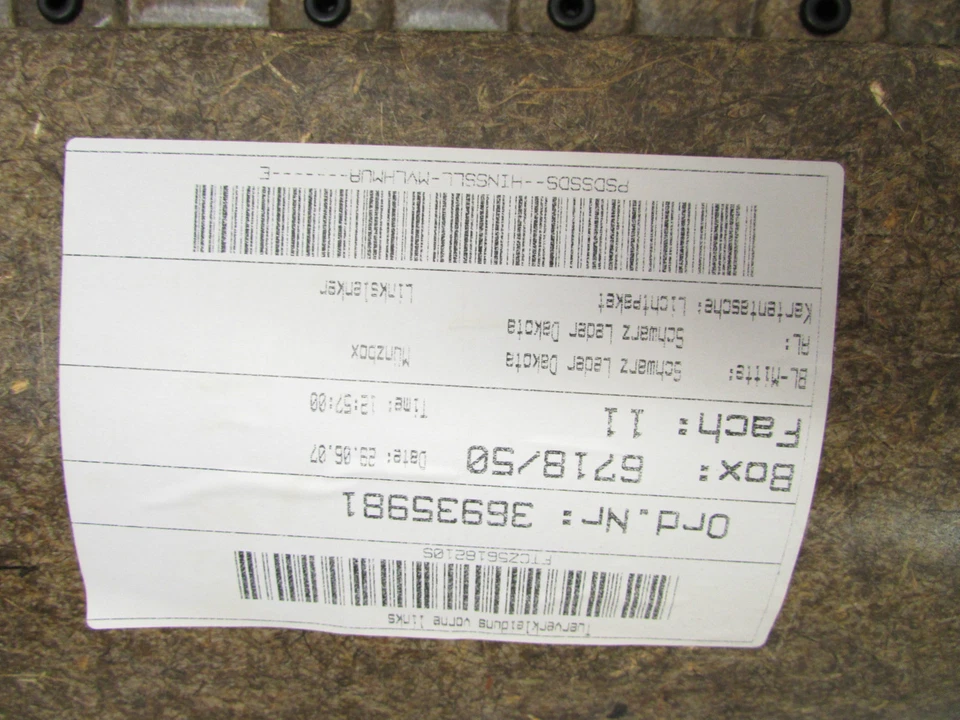 08 宝马 528XI 门板前左侧黑色皮革原始设备制造商 06 07 08 09 10 — 第 4/4 张图片