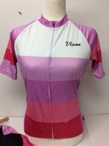 Women's Vixen Four Seasons Short Sleeve Cycling Kit Padded Shorts Set Sz S - Picture 3 of 8