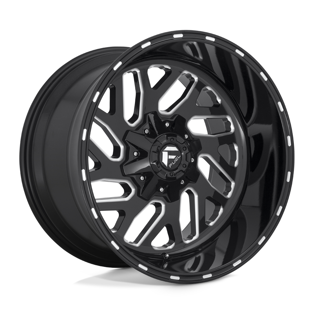 Fuel 1PC D581 Triton 24x12 8x165.1 44mm Gloss Black Milled Wheel eBay