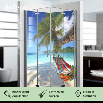 Aluminium Duschrückwand Fliesenersatz Bad Dusche Rückwand fugenlos Strand Bild
