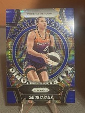 2025 Panini Prizm WNBA Satou Sabally #1 Blue Kaleidoscopic Pulsar /199