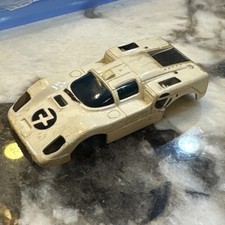 Aurora Tjet Thunderjet Ho Slot Car No. 1476 White Tuff One's Chaparral 7 Body