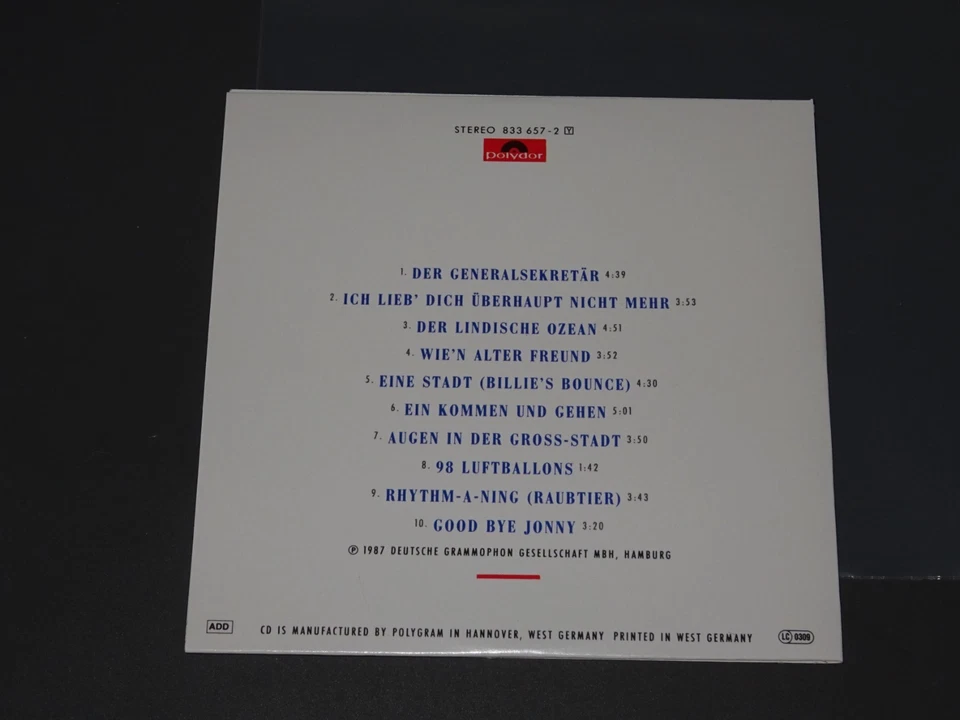 UDO LINDENBERG - FEUERLAND / CARDSLEAVE-CD 2011 (MINT-) - Bild 2 von 2